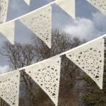 Cream Wedding Banner, Ivor..