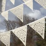 Cream Wedding banner, ivory..
